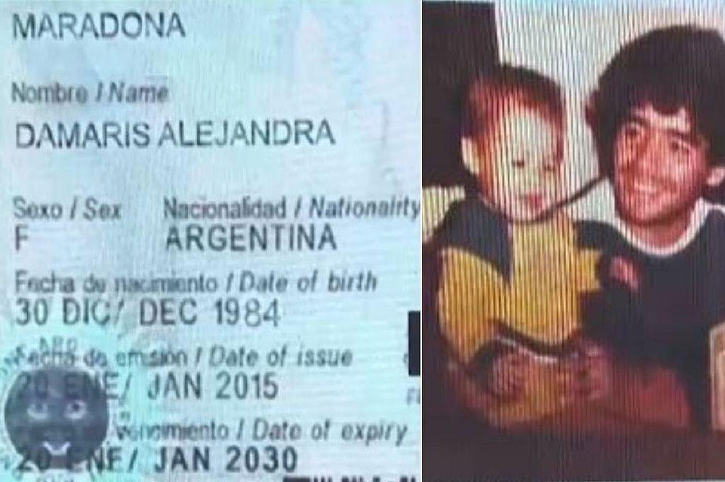 Damaris Alejandra Maradona, la supuesta hija de Diego Maradona