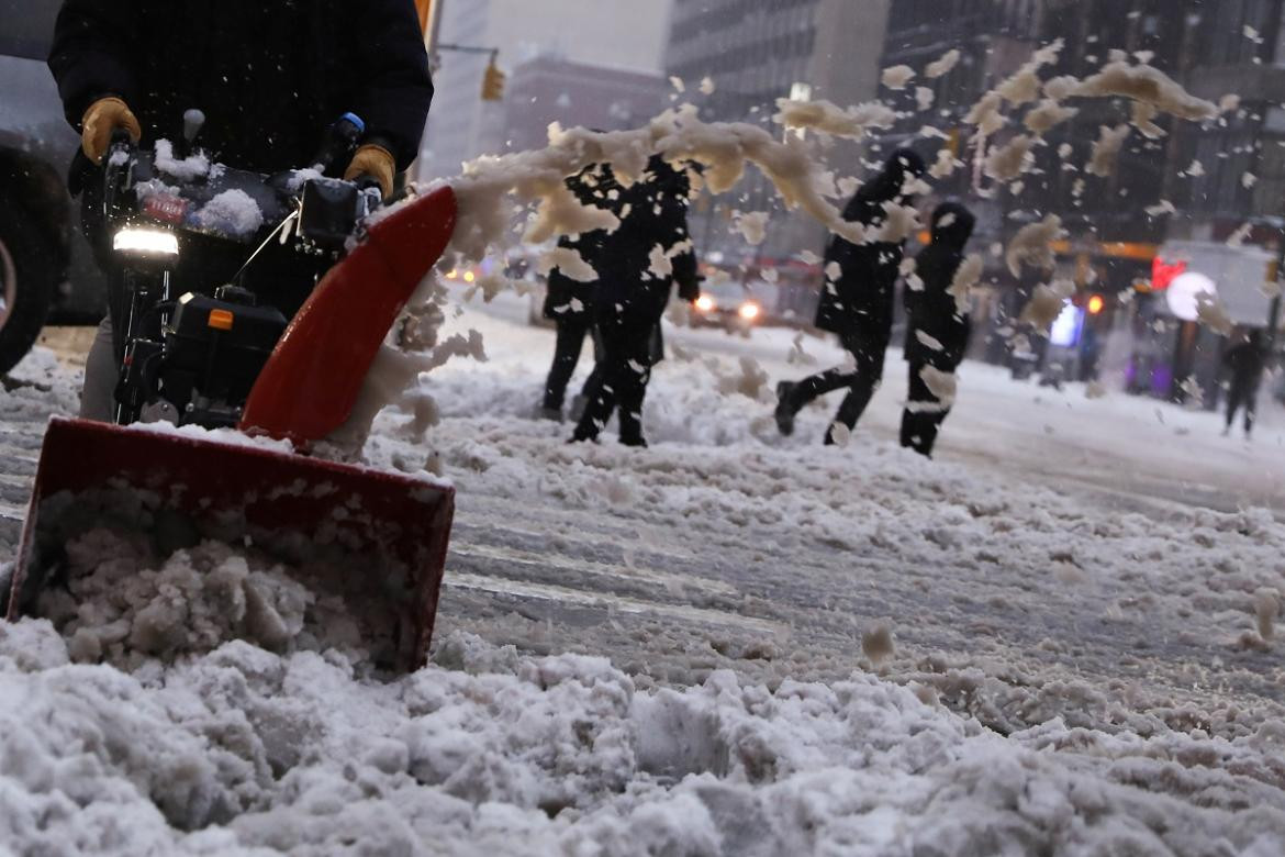 Nueva York bajo nieve, Reuters.