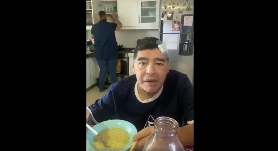 Diego Maradona, último video