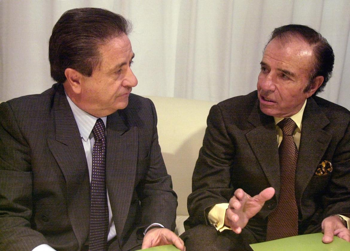 Eduardo Duhalde y Carlos Menem, NA.