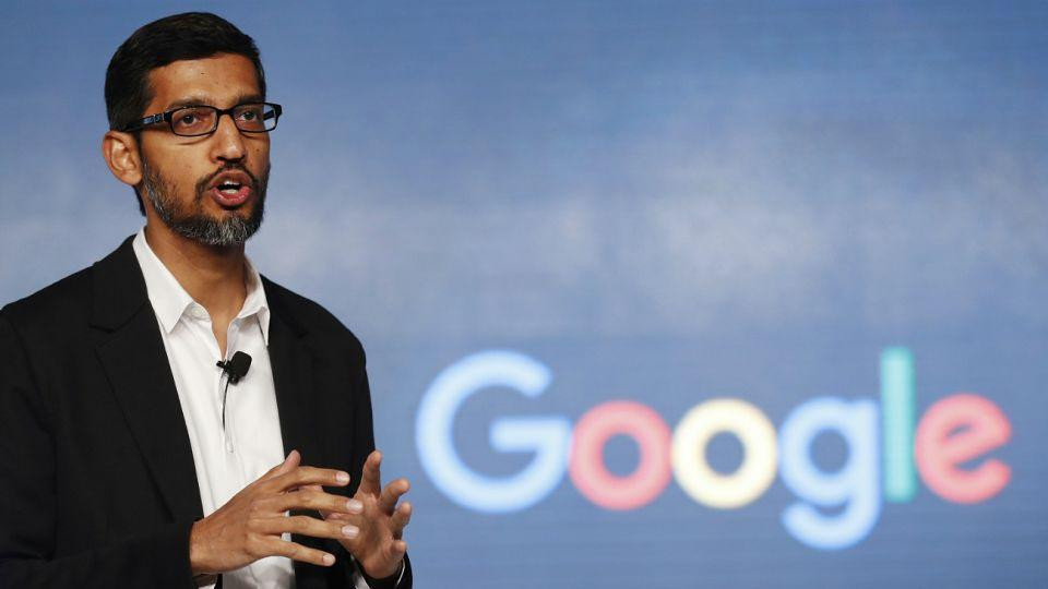 Sundar Pichai, CEO de Google, Foto AP