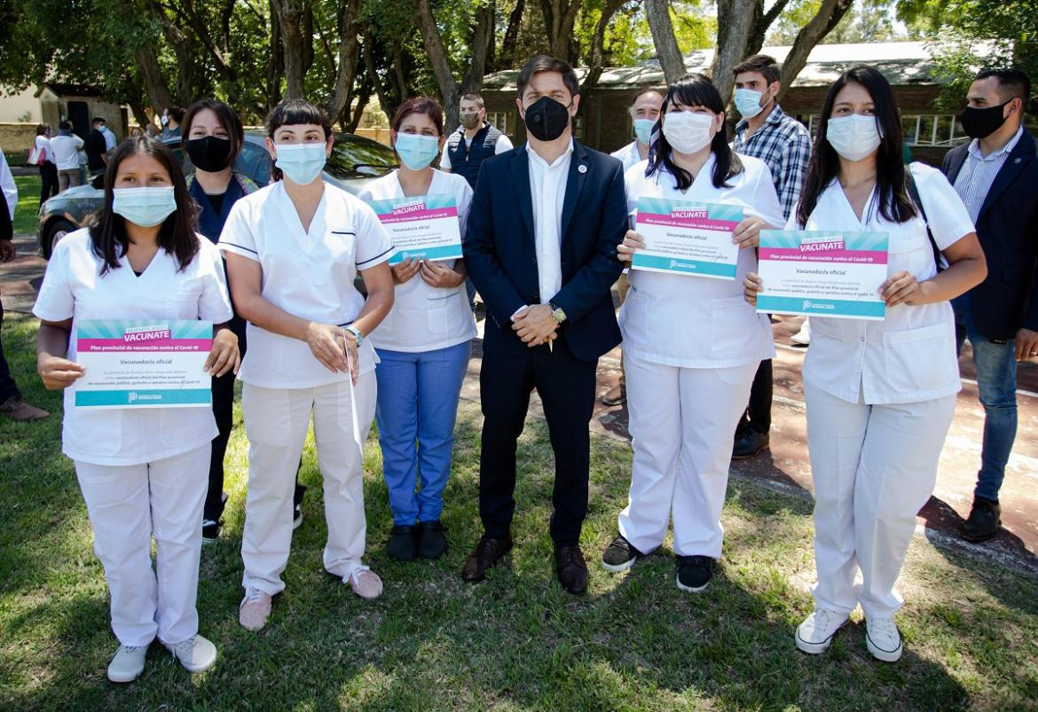 Axel Kicillof, gobernador de la provincia de Buenos Aires, campaña de vacunación contra coronavirus,NA