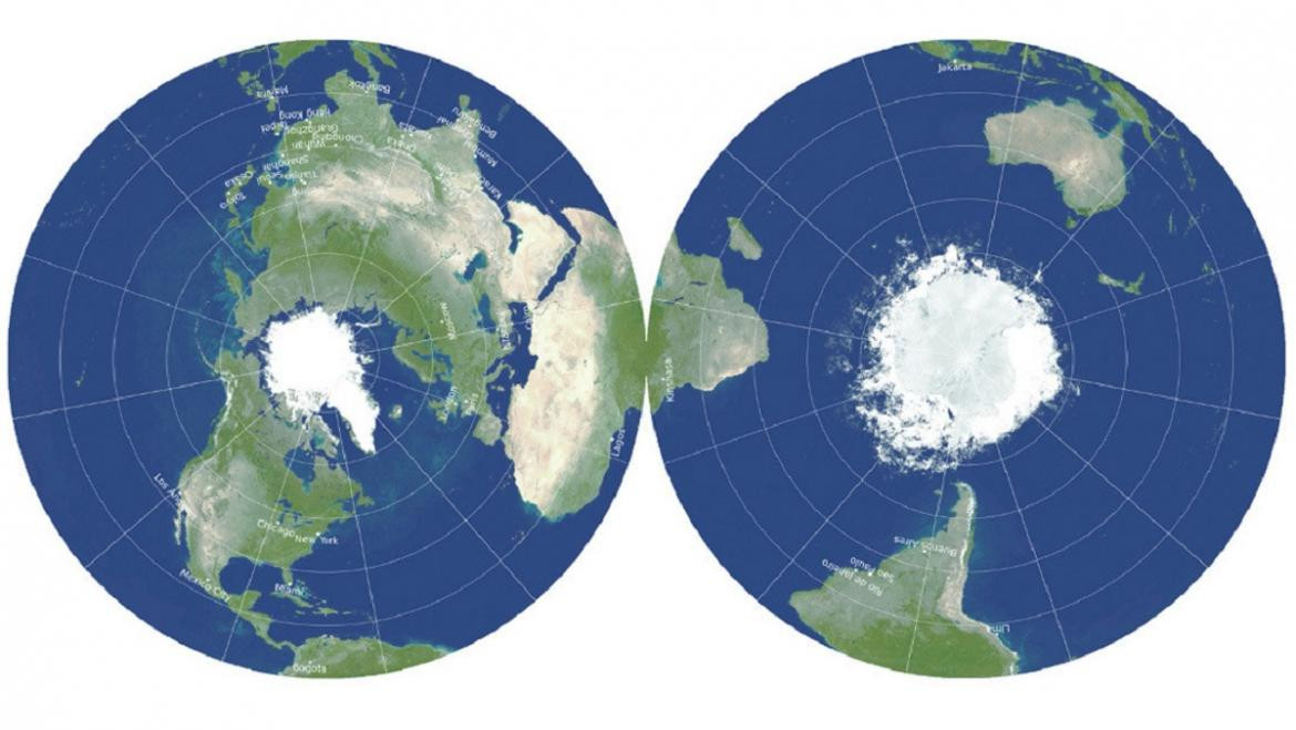Un mapa en 2D muestra cómo es en verdad el mundo