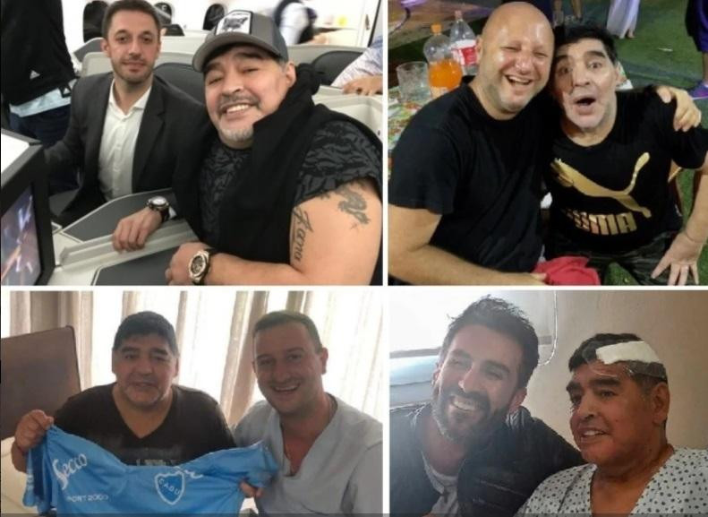 Diego Maradona, Matías Morla, Pomargo, Nicolás, Taffarel, Leopoldo Luque
