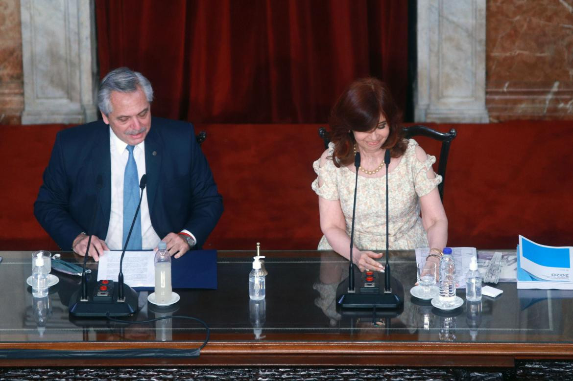 Sesiones ordinarias en pandemia 2021, Alberto Fernández y Cristina Fernández de Kirchner, NA