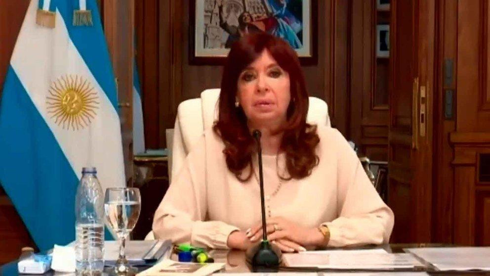 Cristina Kirchner, declaración por causa dólar futuro, captura YouTube