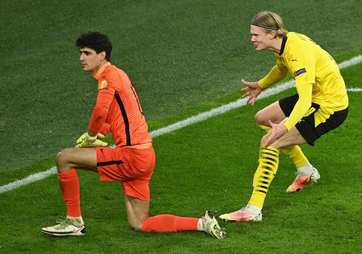 Festejo del Borussia Dortmund ante el Sevilla por Champions League, REUTERS
