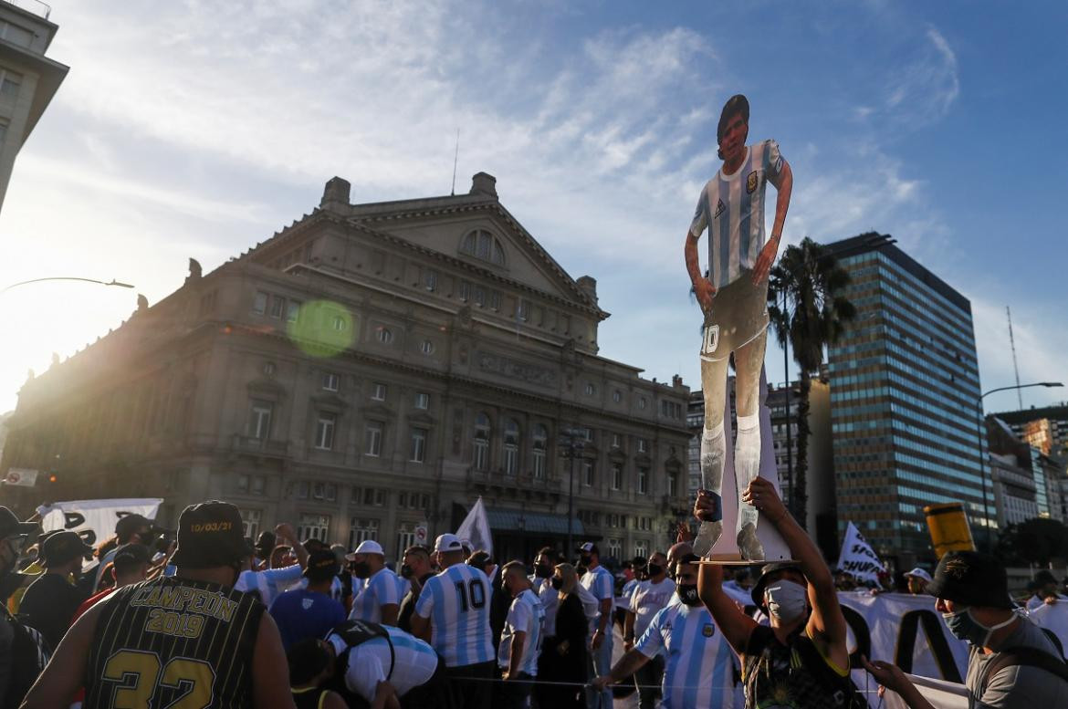 Marcha por Diego Maradona, Reuters.