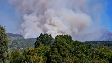 Patagonia arrasada: se desató un nuevo foco de incendio en el Parque Nacional Los Alerces