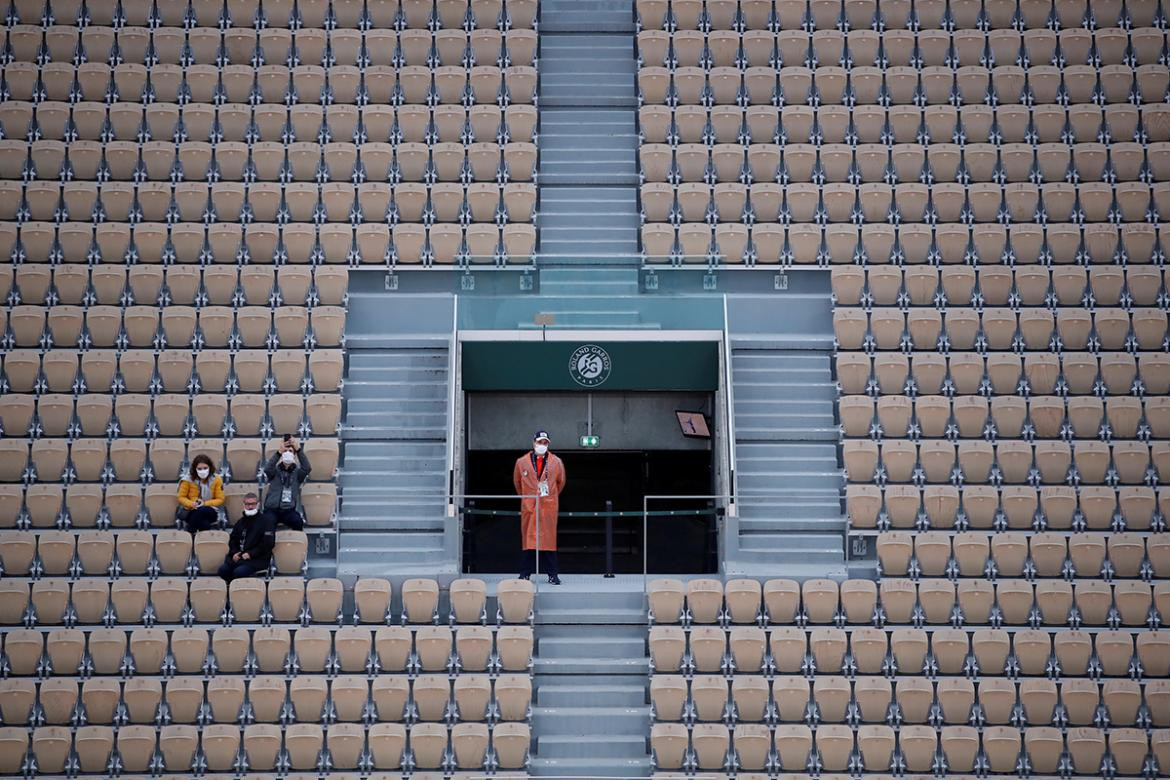 Roland Garros, tenis, estadio vacío, Foto Reuters