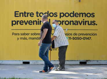 Coronavirus en Argentina: reportan 383 muertos y 24.999 nuevos casos en las últimas 24 horas