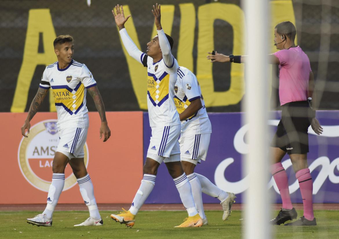 Festejo de Boca ante The Strongest por la Copa Libertadores, AGENCIA NA