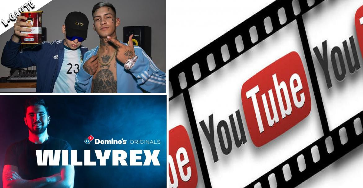 YouTube, plataforma de videos, Bizarrap, Willyrex