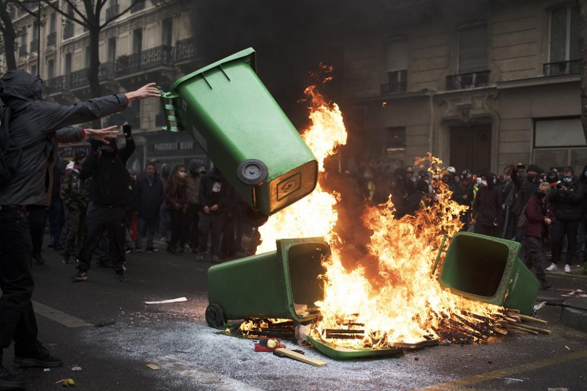 Protestas en Francia por el Día del trabajador, Reuters.