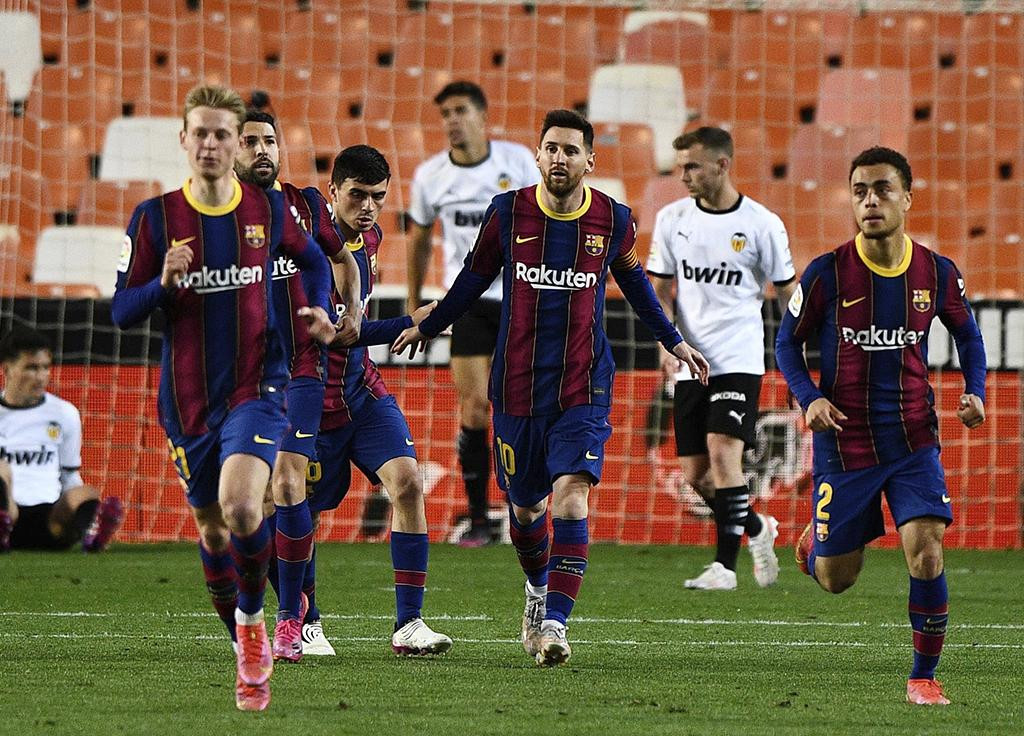 Barcelona vs. Valencia, La Liga, fútbol español, Lionel Messi, Reuters	