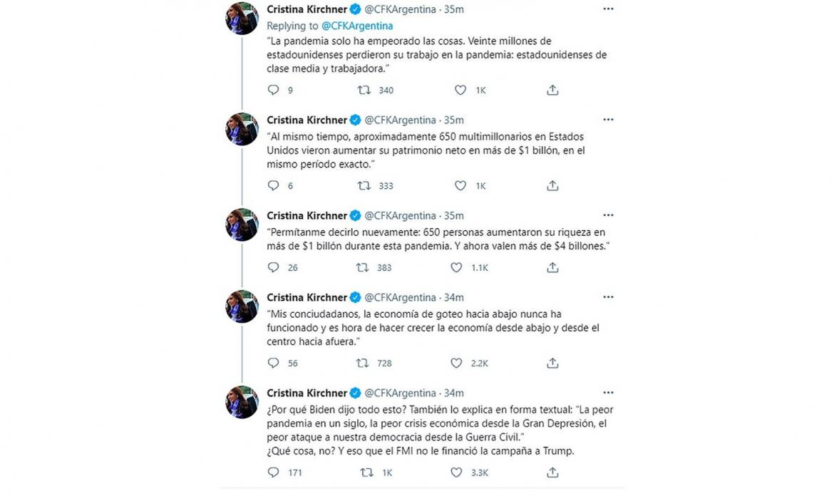 Hilo de Twitter CFK por discurso de Biden 5