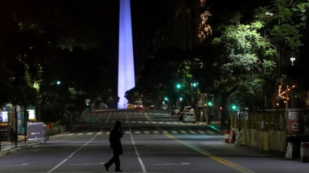 Buenos Aires de noche en pandemia