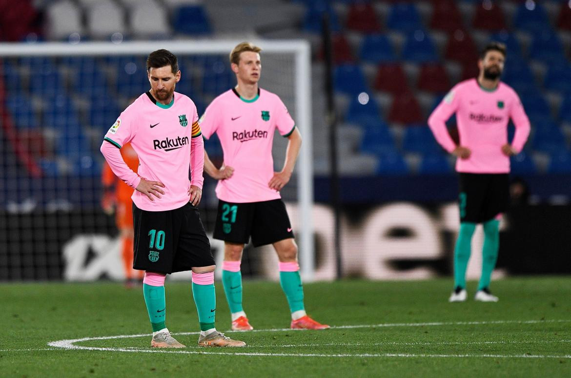 Empate del Barcelona ante el Levante por LaLiga, REUTERS
