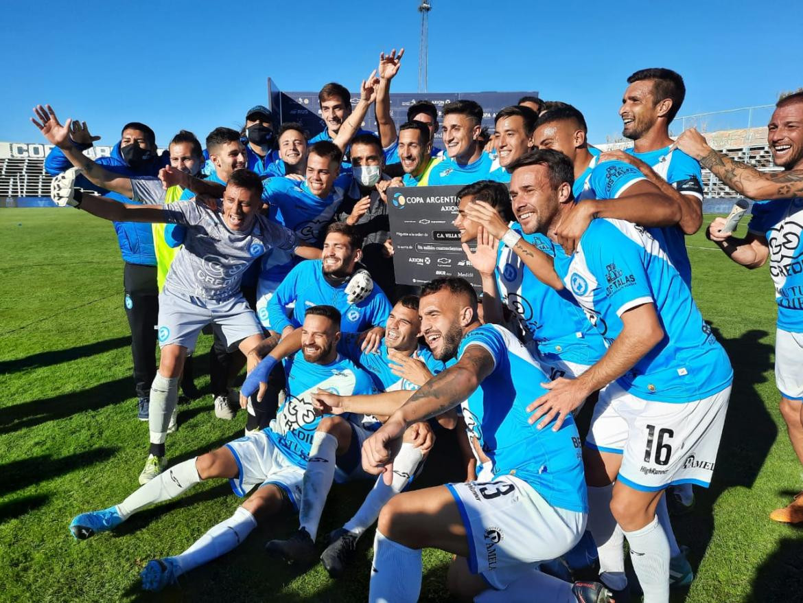 Festejo de Villa San Carlos en la Copa Argentina