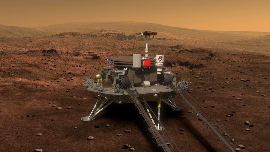 Aterrizaje exitoso en Marte del robot Zhurong