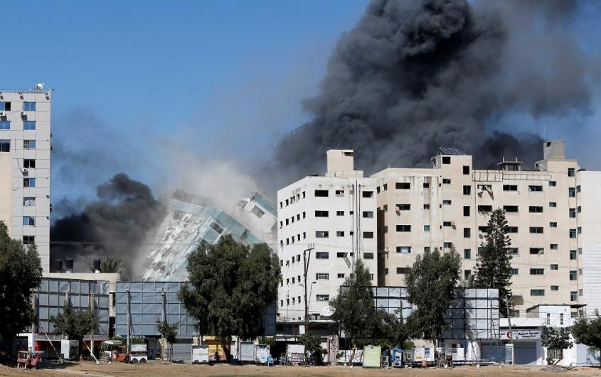 Ataque de Israel en Palestina donde funcionaba edificio de prensa, AGENCIA NA
