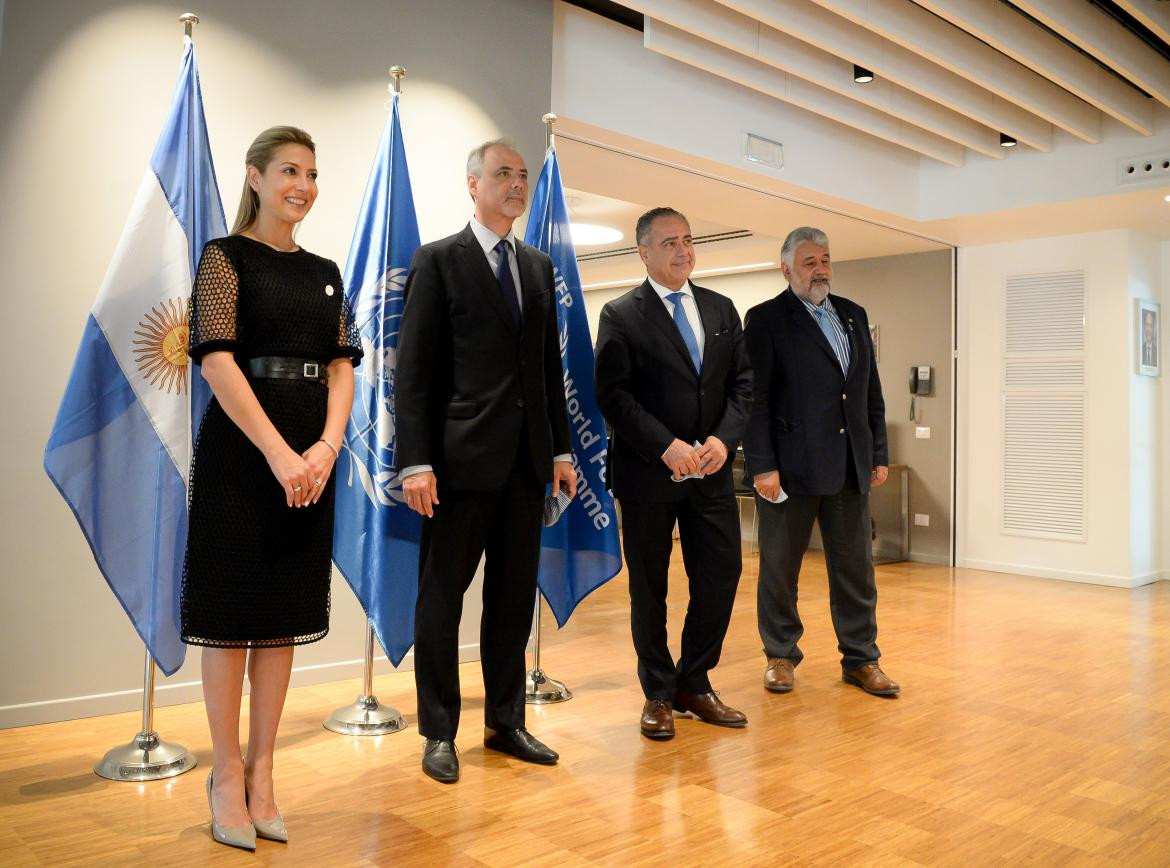 Fabiola Yáñez, Amir Abdulla, El Embajador Carranza Presidente de la Junta Ejecutiva del PMA, Carlos Cherniak