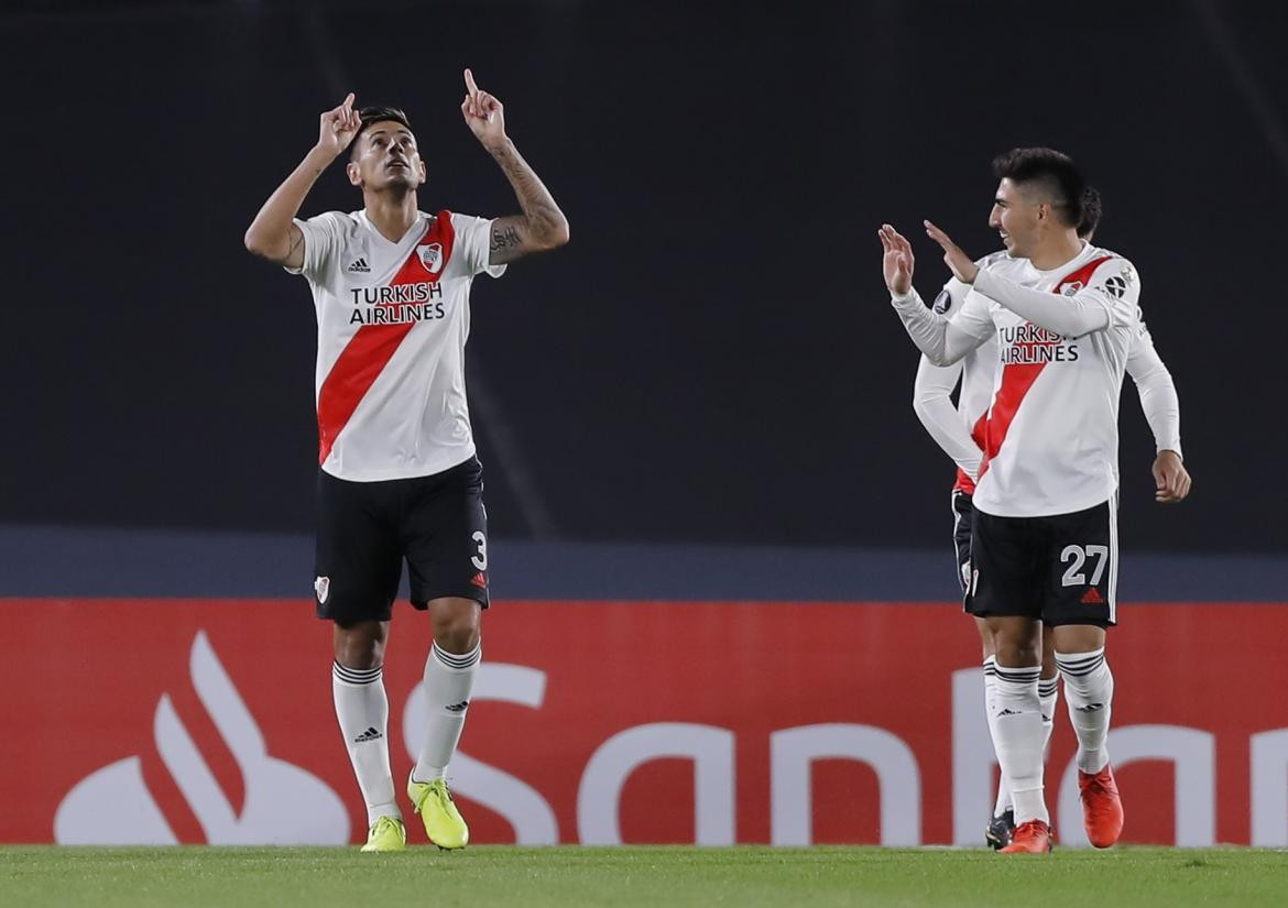 Festejo de River ante Independiente Santa Fe por Copa Libertadores, REUTERS