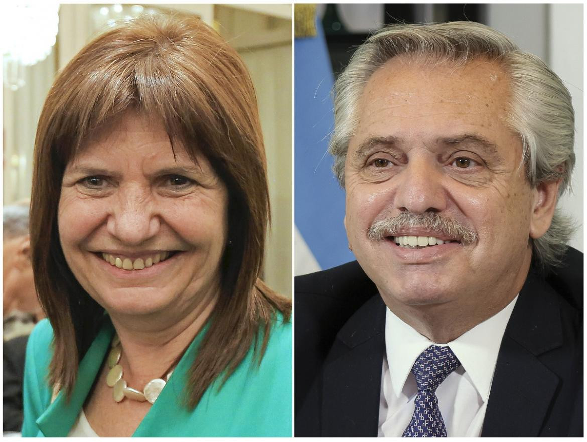 Alberto Fernández y Patricia Bullrich, política. NA.