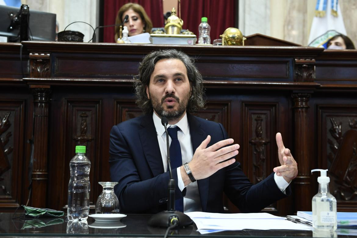 Santiago Cafiero en Informe de Gestión en el Senado, AGENCIA NA