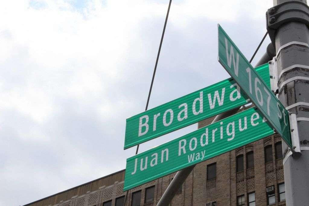 Calle en homenaje a Juan Rodriguez, Nueva York