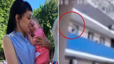 Horror en Rusia: colgó a su hija de 3 años sobre el balcón como castigo por llorar y la nena murió al caer al vacío