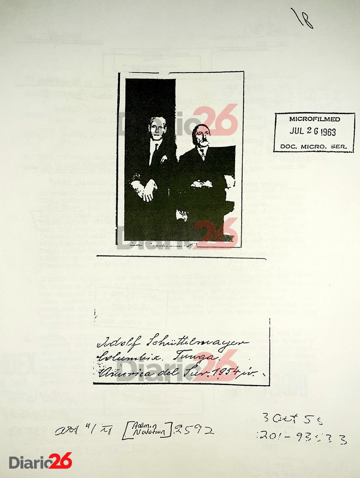 Adolf Hitler en Colombia en 1954, documento desclasificado del FBI, nazis