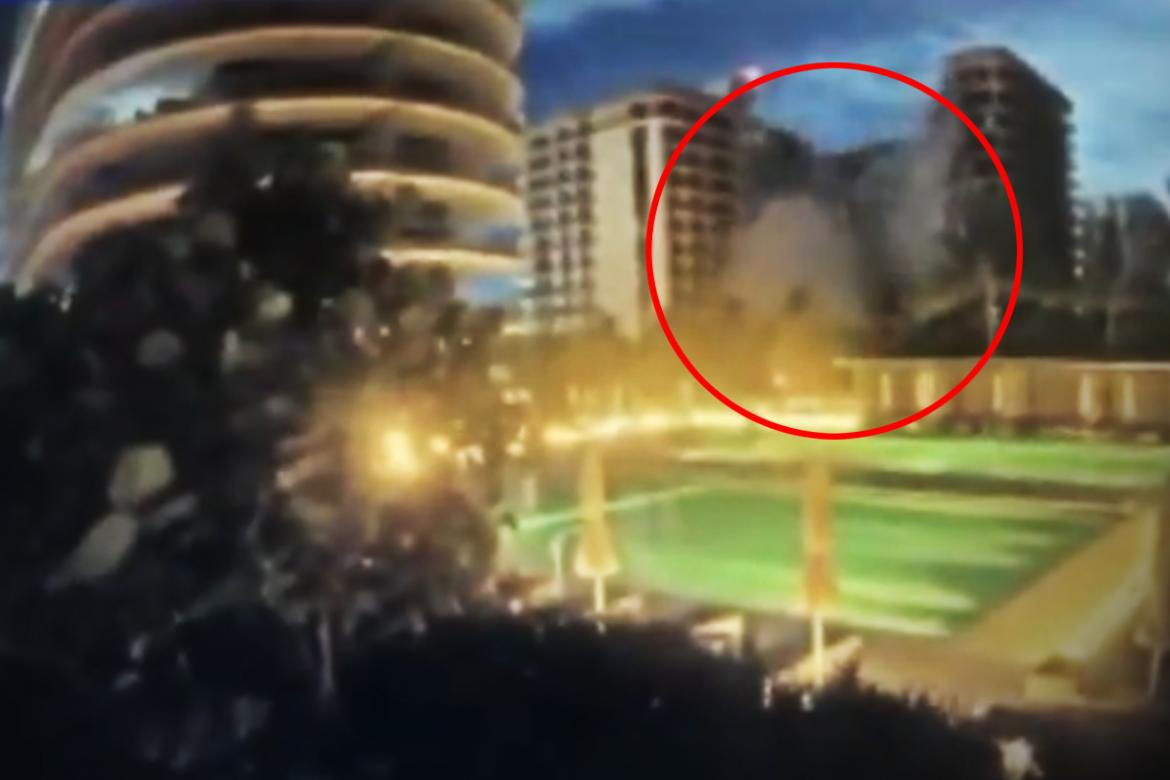 Derrumbe de un edificio en Miami, explosión