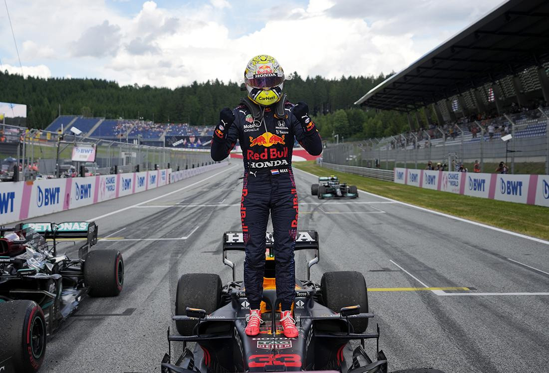 Max Verstappen, Red Bull, Fórmula 1, festejo en Austria, Reuters