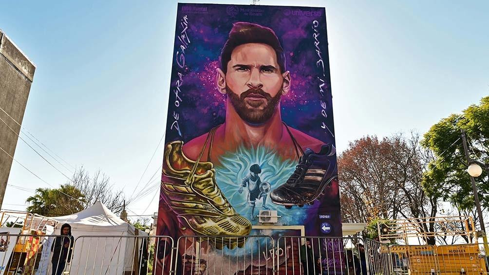 Mural de Messi en Rosario