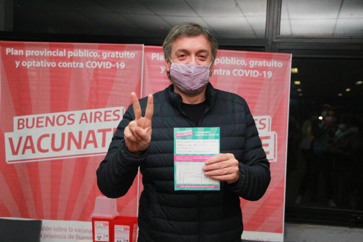 Vacunación de Máximo Kirchner, AGENCIA NA