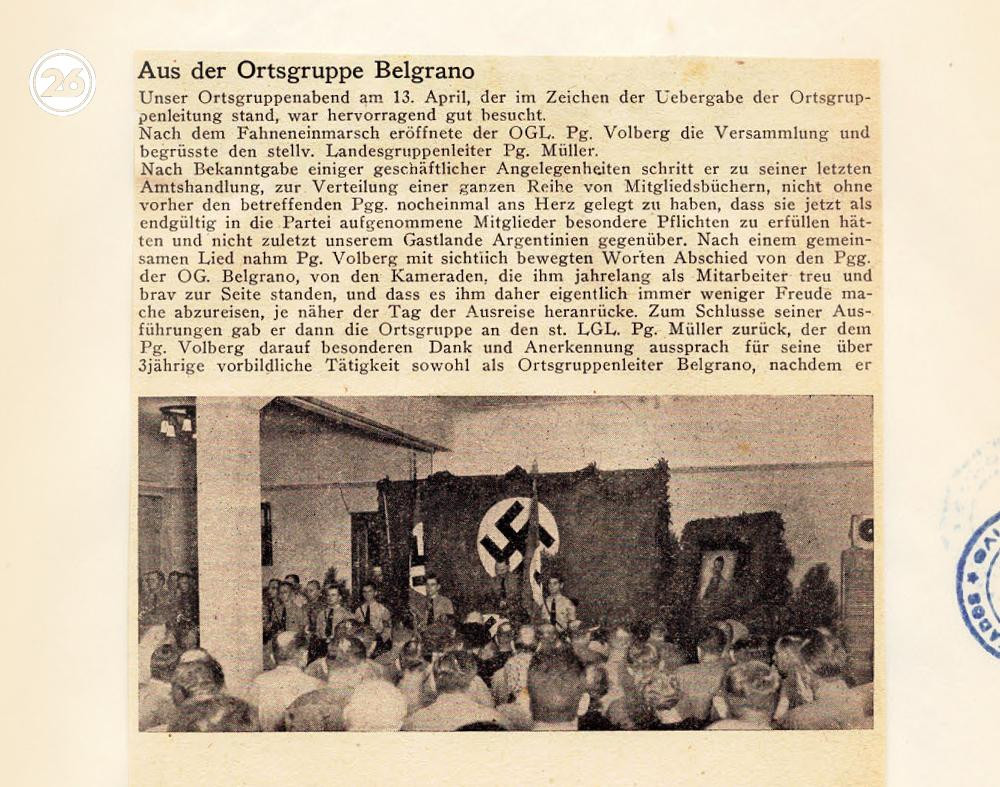 Actividades del Partido Nazi en Argentina, Revista Der Trommler, Archivo histórico Congreso de la Nación, Argentina.