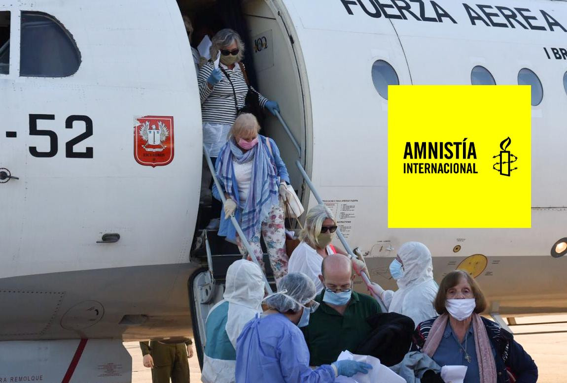 Argentinos varados por coronavirus, Amnistía Internacional, NA