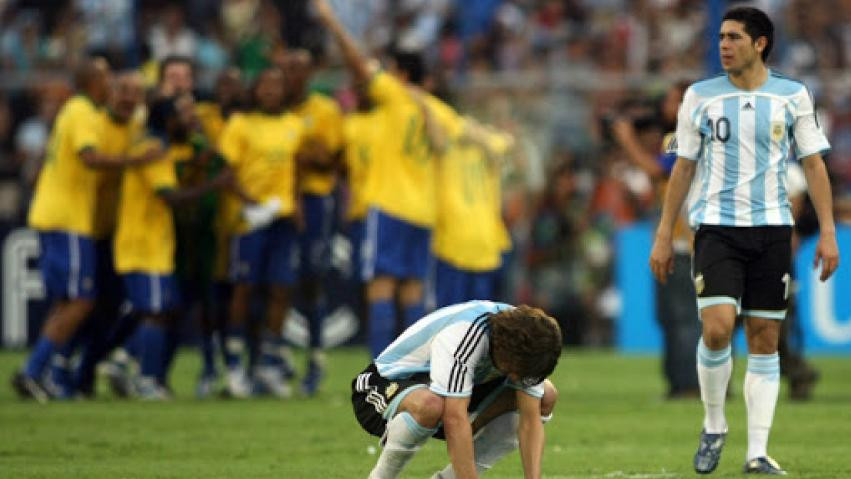 Final Copa América 2007 entre Argentina y Brasil