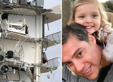 Derrumbe en Miami: encontraron los cuerpos del médico argentino Andrés Galfrascoli y su hija Sofía