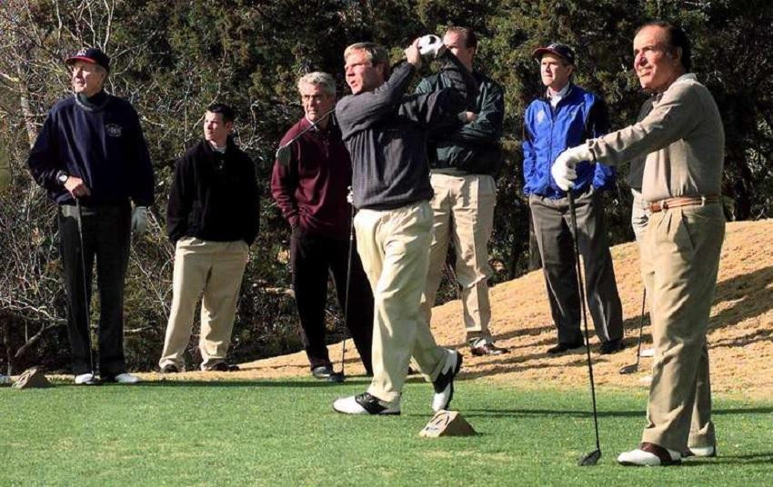 Golf con los Bush en Texas