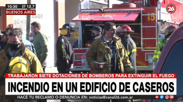 Trágico incendio en Caseros por desperfecto eléctrico: tres bomberos muertos y tres heridos graves