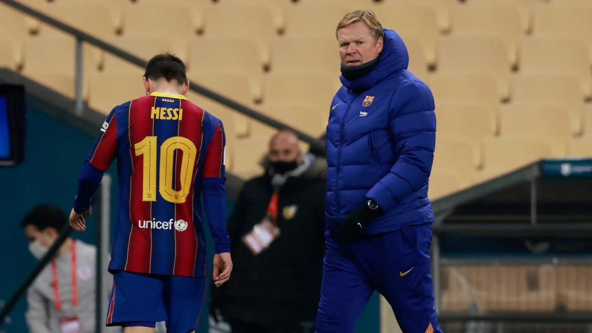 Messi y Koeman, Reuters