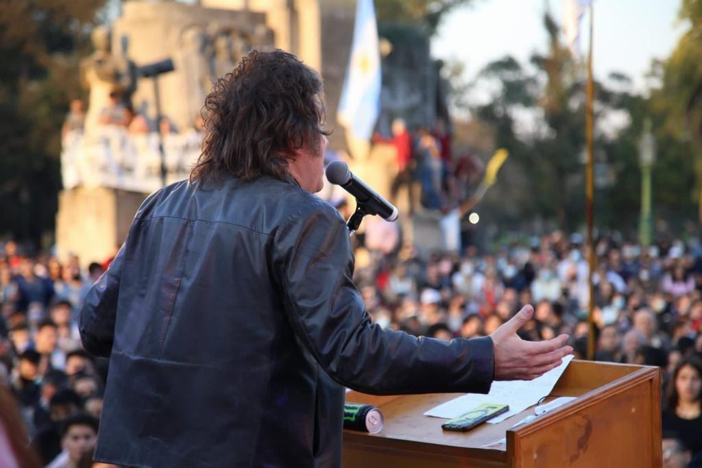 Milei lanzó su precandidatura a Diputado Nacional por la Ciudad de Buenos Aires, NA