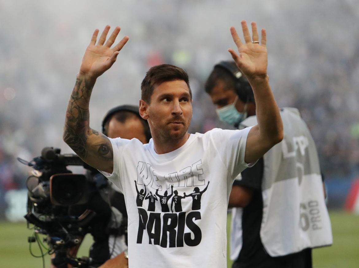 Lionel Messi, presentación ante hinchas del PSG, Reuters