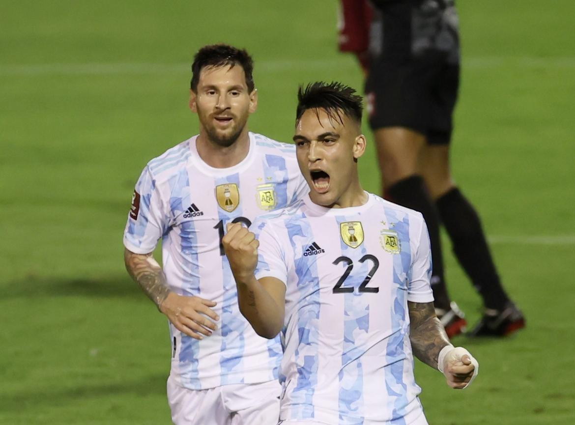 Lautaro Martínez, selección Argentina, Eliminatorias Sudamericanas. Reuters.