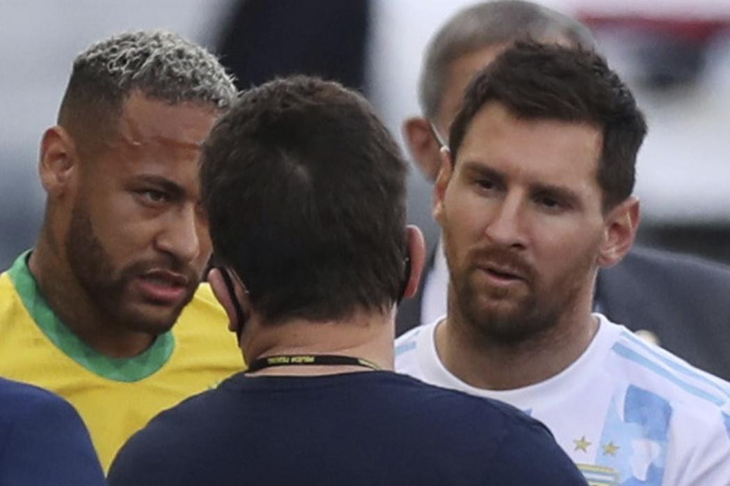 Partido entre Brasil y Argentina, suspensión, Neymar, Messi, Reuters