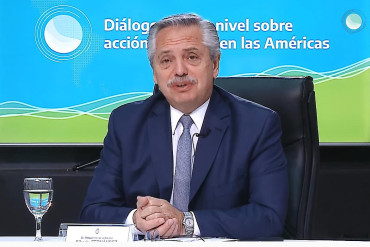 Alberto Fernández en la cumbre latinoamericana sobre cambio climático: 