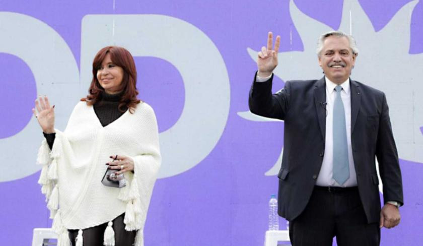 Cristina Kirchner y Alberto Fernández, Frente de Todos, foto NA