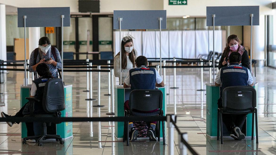 Aeropuerto de Santiago de Chile en pandemia.